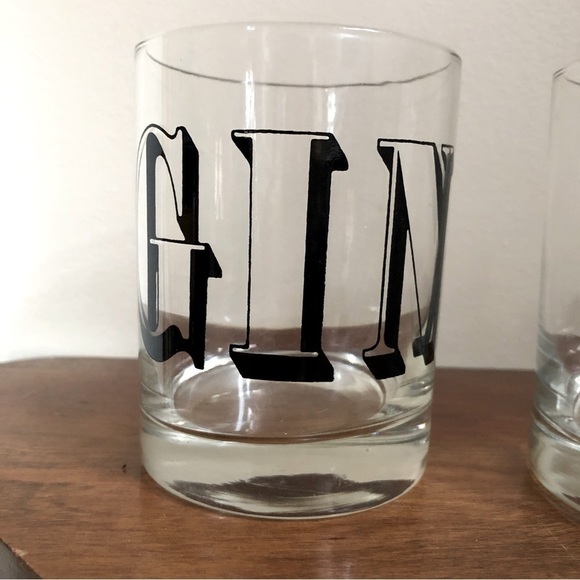 VINTAGE lowball liquor glasses - Picture 4 of 6